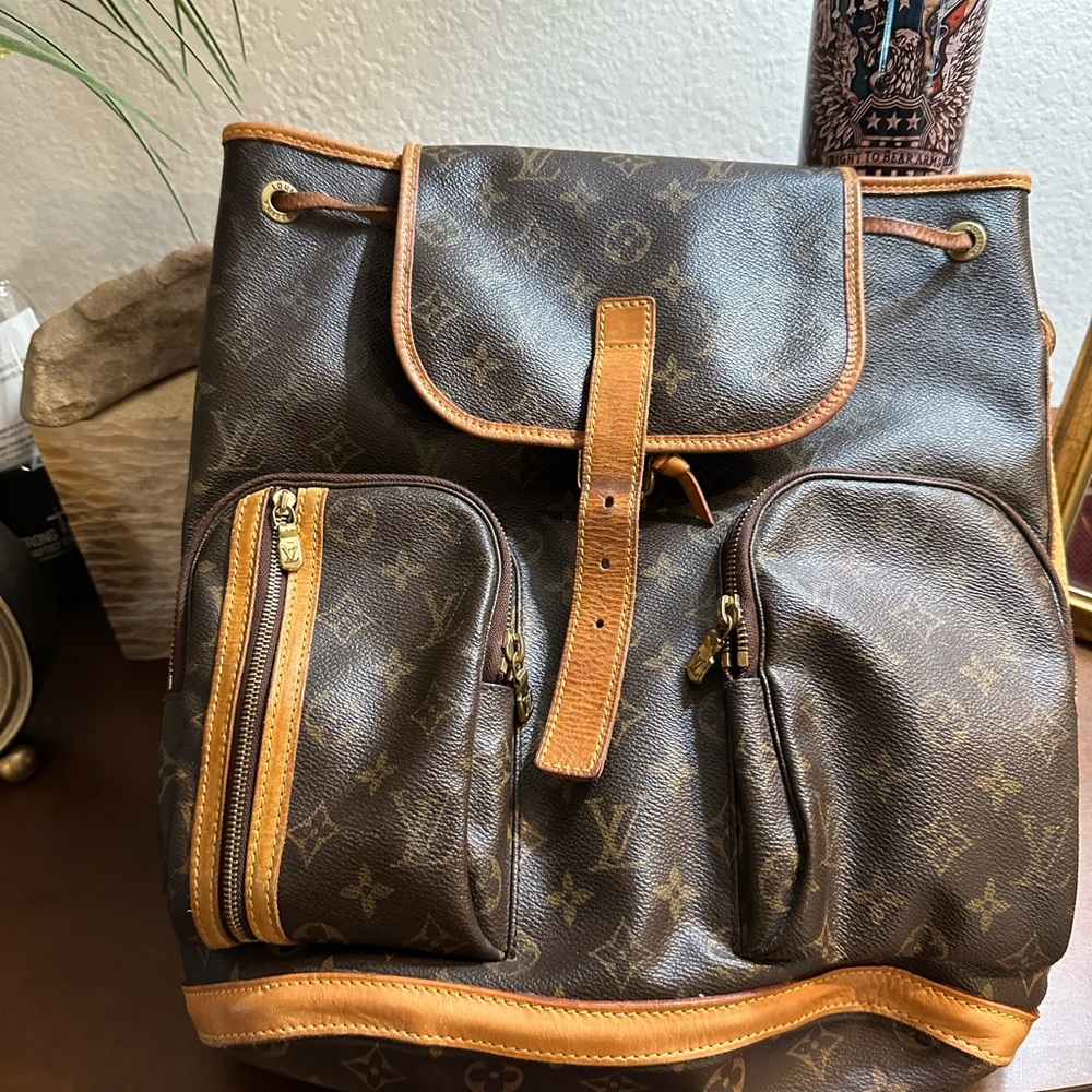 Louis Vuitton Brown Monogram Backpack with Vachetta Leather
